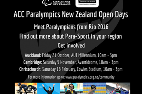 ACC Paralympics New Zealand Open Days