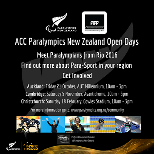 ACC Paralympics New Zealand Open Days